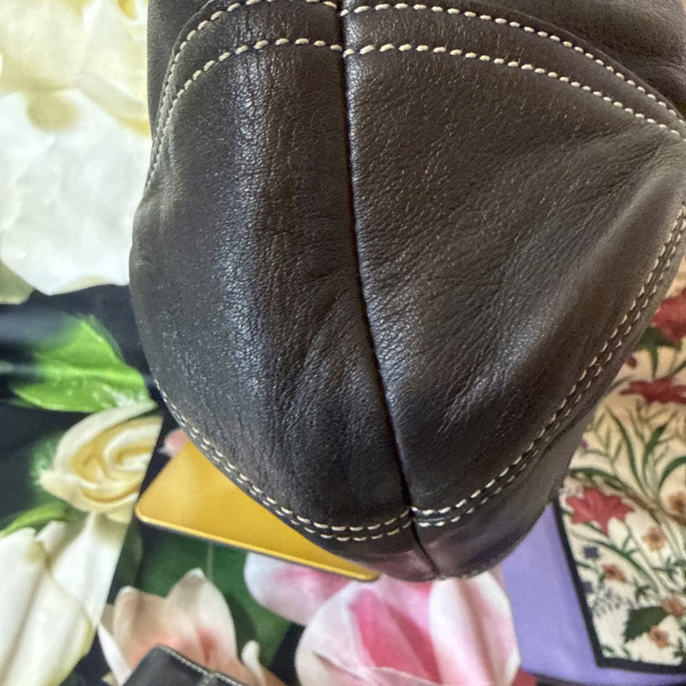 Coach Soho Black Leather Tote Shoulder Bag Wallet Card Holder Set - Picture 13 of 16